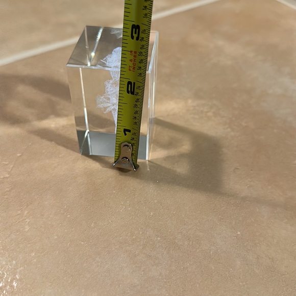 Vintage Ballerina Etched Glass Paperweight - Picture 8 of 10